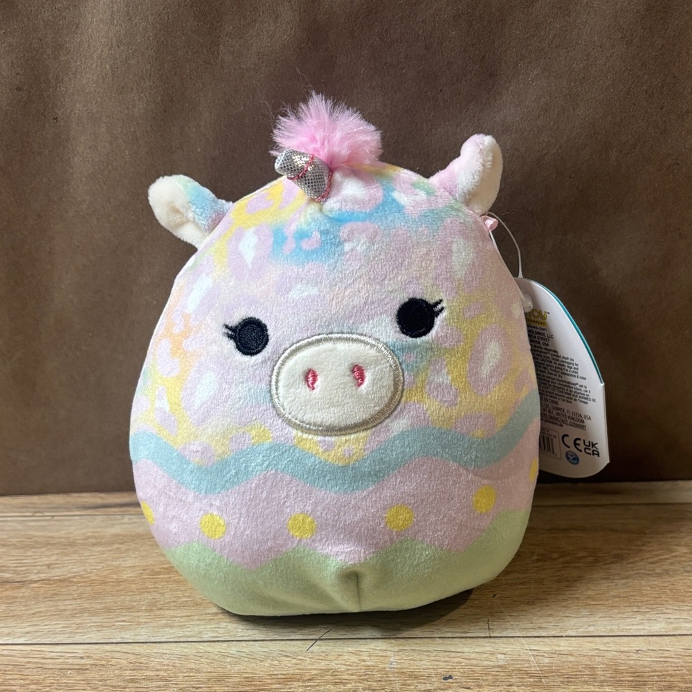 New! Squishmallows Bexley Unicorn Easter Egg 5” Plush Stuffed